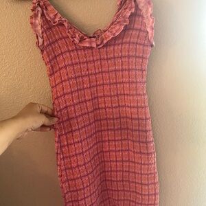 Japna Pink and Purple Midi Dress